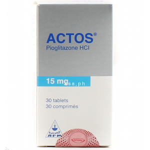 Actos 15 mg ( pioglitazone ) 30 tablets 